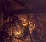 Joseph Wright The Forge oil painting on canvas
